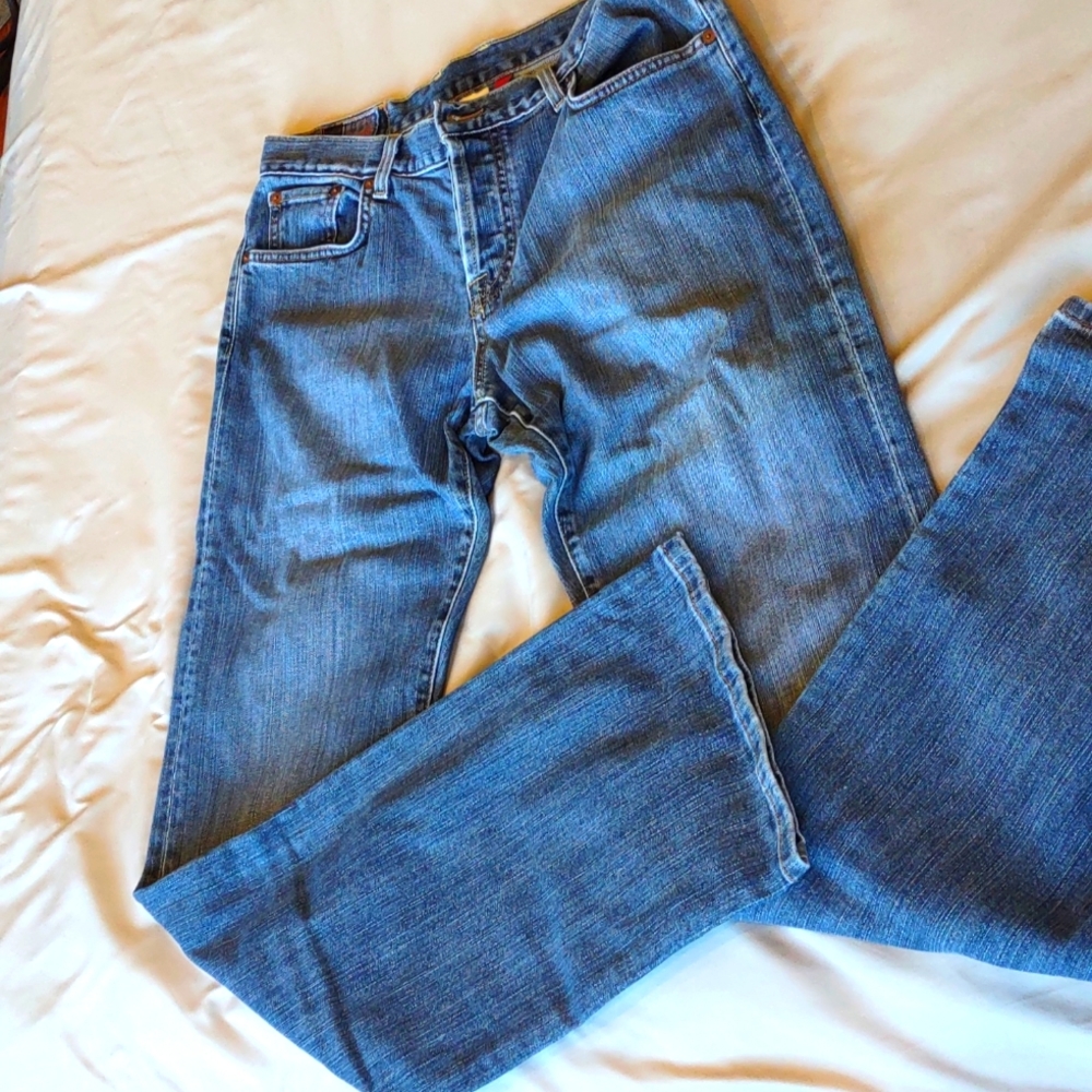 Lucky Brand (by Gene Montesano) Easy Rider Cut Button Fly Jeans, Women's 12